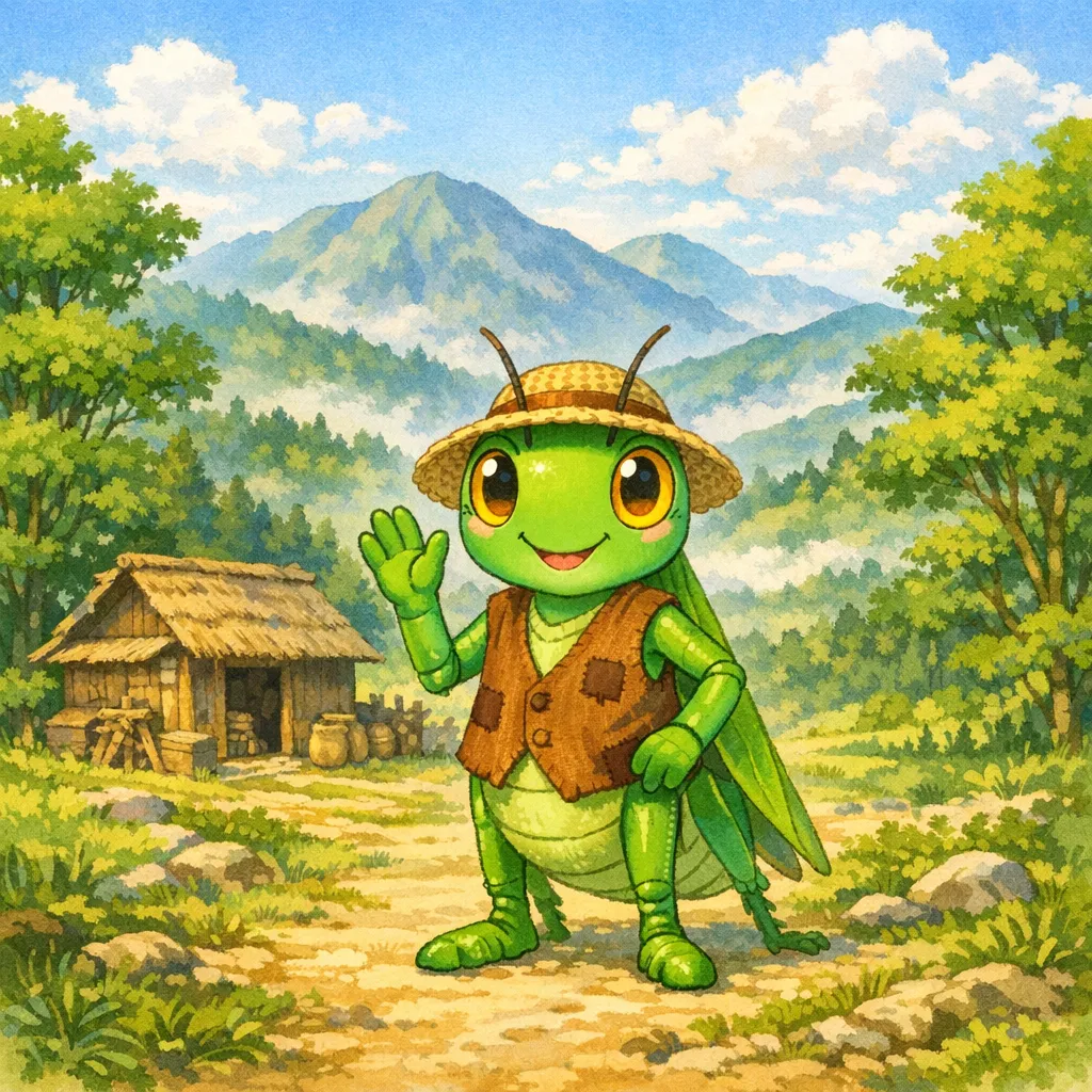 バッタのちょうじゃものがたりの表紙