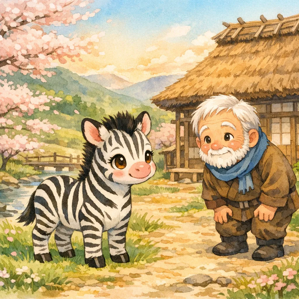 しまうまの おんがえし 1ページ目
