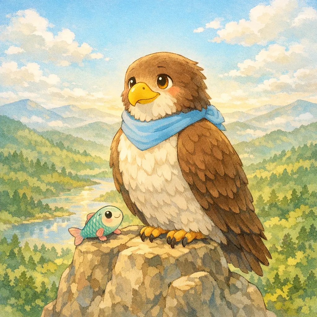 やさしいワシとおさかなのおんがえし
