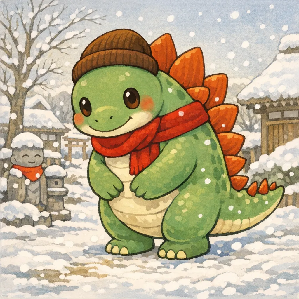 やさしいきょうりゅうの かさじぞうの表紙