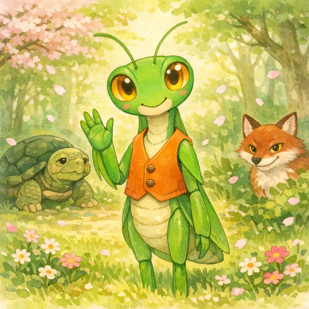かまきりの ちえくらべ 1ページ目