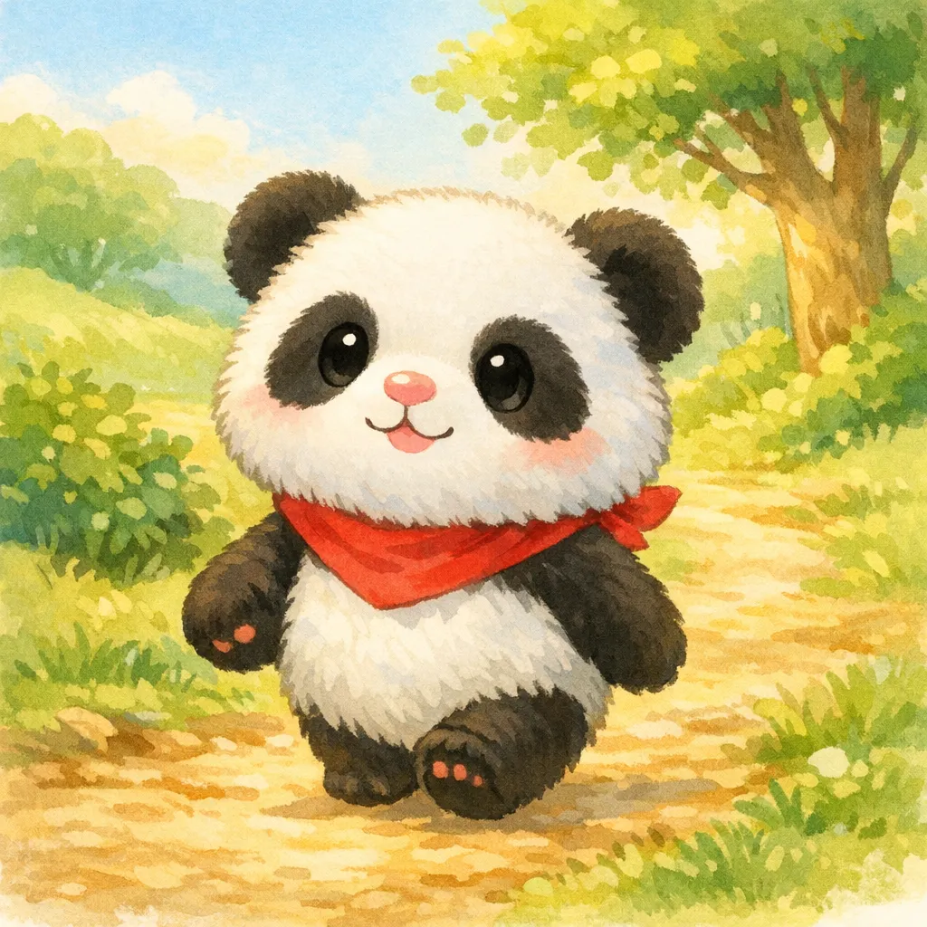 ぱんだの たにたび 1ページ目