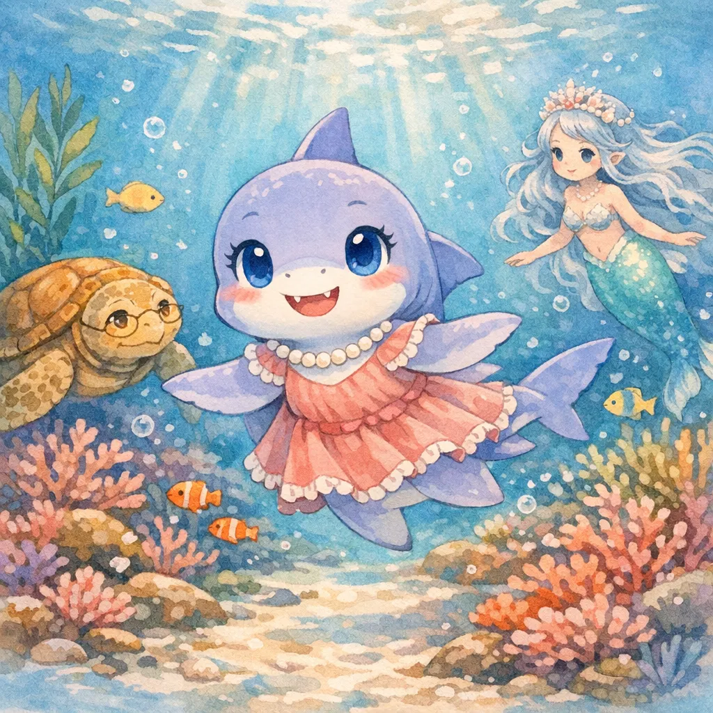やさしいサメのさくらと うみのひめさまの表紙