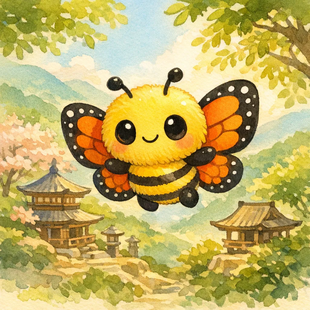ちょうちょと おぼうさん 1ページ目