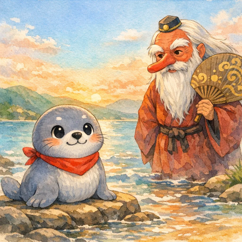 あざらしのぽんたと まほうのうちわの表紙