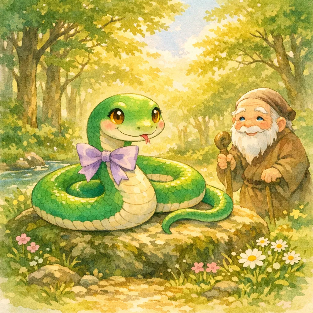 へびのハナちゃんと ふくのかみさまの表紙