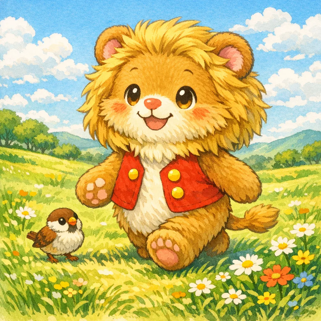 やさしいらいおんとすずめちゃんの表紙