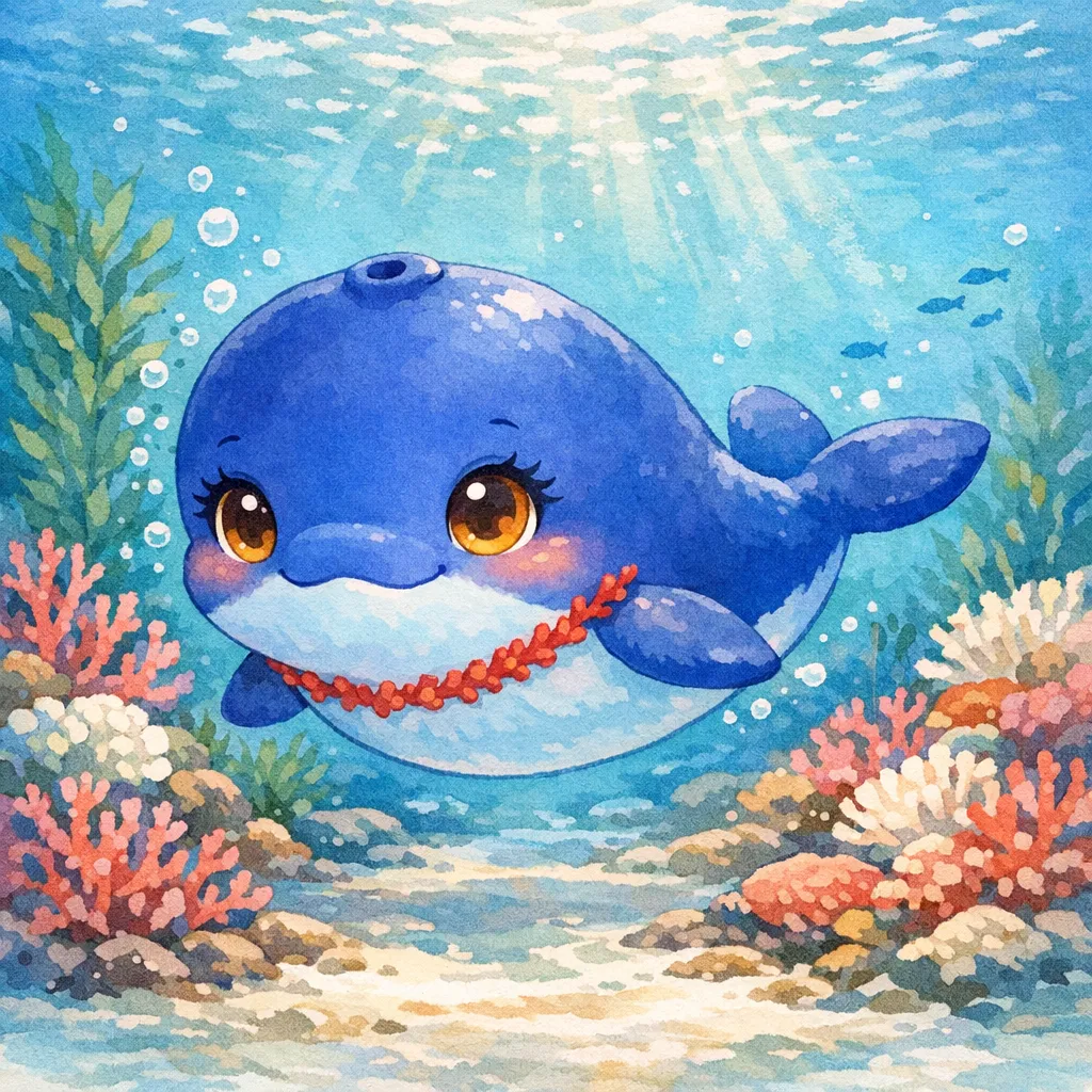 うみのクジラとひみつのおよめさん 1ページ目